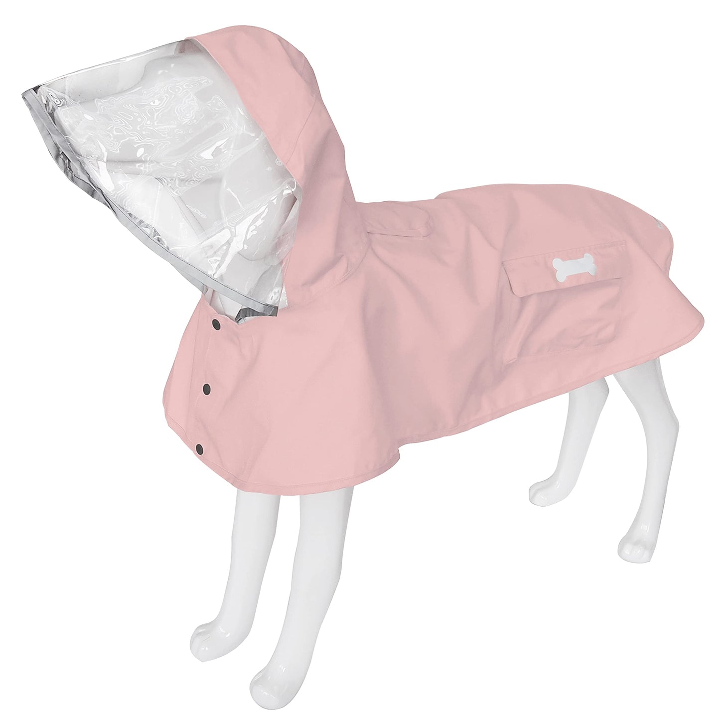 Dog Raincoat,Waterproof Rain Poncho with Hoodie, High Reflective Adjustable Pet Rain Jacket with Leash Hole