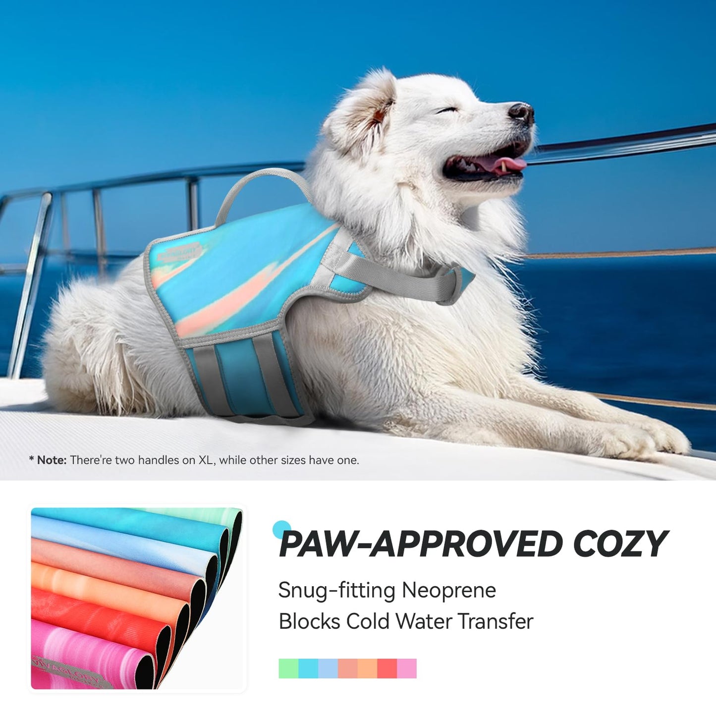 Dog Life Jacket Cat Life Jacket for Boating Hunting & Swimming, Lightweight