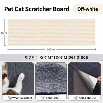 PinePaw Cat Scratching Patches Cuttable Wall Mounted Scratcher Mats