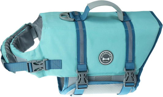Ripstop Dog Life Jacket for Small Medium Large Dogs Boating
