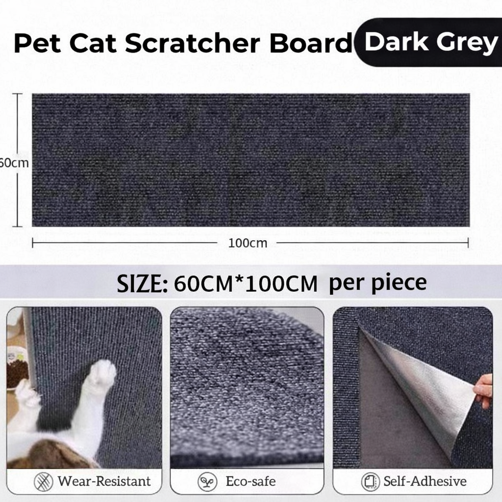 PinePaw Cat Scratching Patches Cuttable Wall Mounted Scratcher Mats