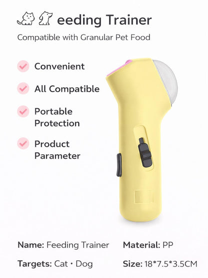 Interactive Pet Treat Launcher – Handheld Press-to-Launch Snack Shooter Toy for  small big Dogs & adult cat  , Fun Training & Enrichment Play, cat snacktime