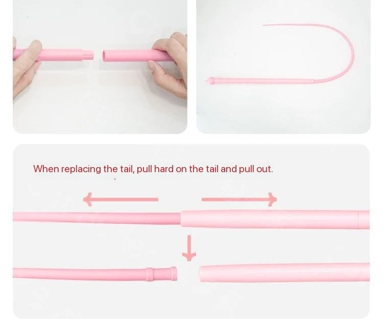 Simulation of a mouse tail for teasing cats