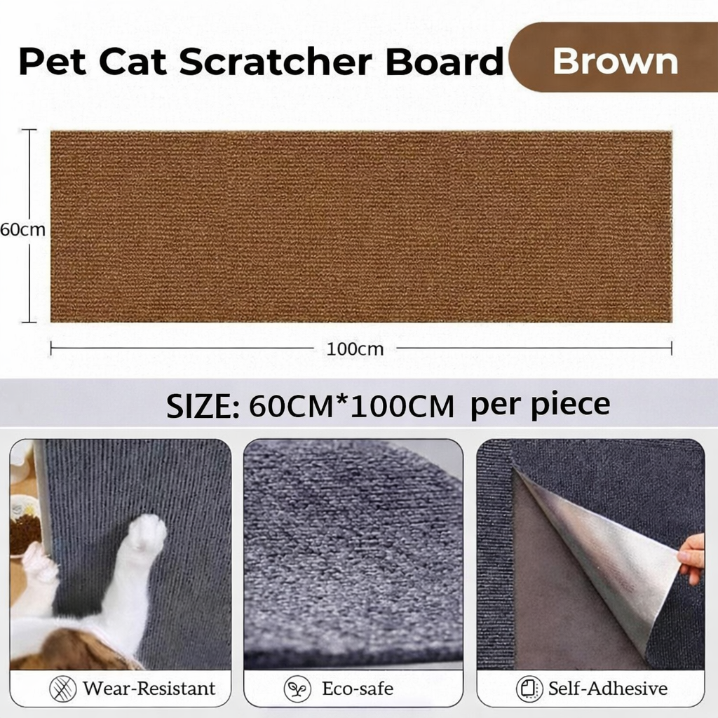 PinePaw Cat Scratching Patches Cuttable Wall Mounted Scratcher Mats