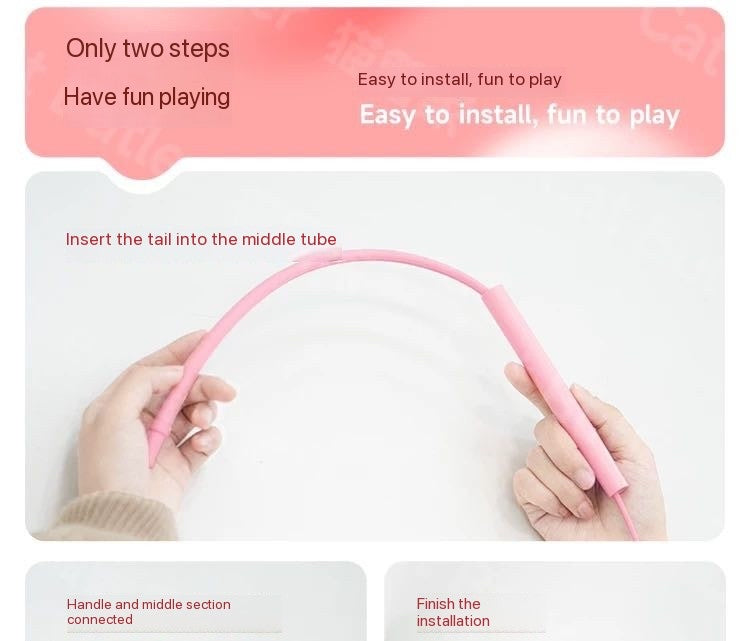 Simulation of a mouse tail for teasing cats