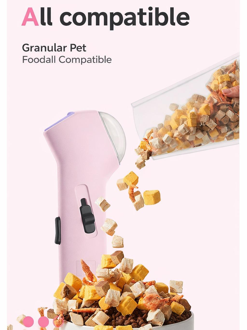 Interactive Pet Treat Launcher – Handheld Press-to-Launch Snack Shooter Toy for  small big Dogs & adult cat  , Fun Training & Enrichment Play, cat snacktime
