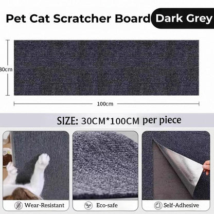 PinePaw Cat Scratching Patches Cuttable Wall Mounted Scratcher Mats
